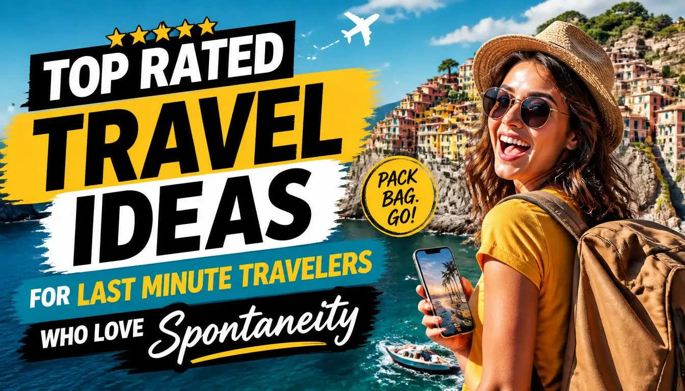 Top Rated Travel Ideas for Last Minute Travelers Who Love Spontaneity