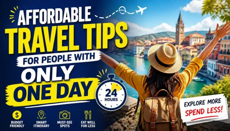 Affordable Travel Tips for People with Only One Day