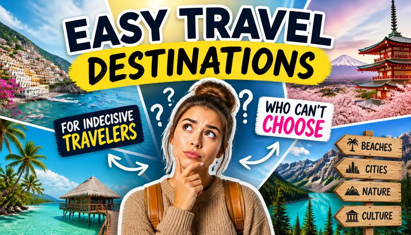 Easy Travel Destinations for Indecisive Travelers Who Can't Choose