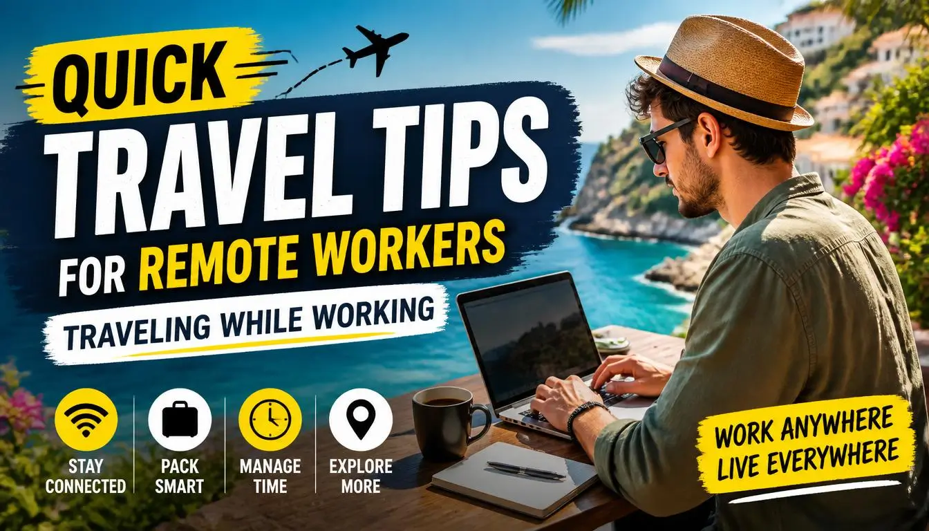 Quick Travel Tips for Remote Workers Traveling While Working